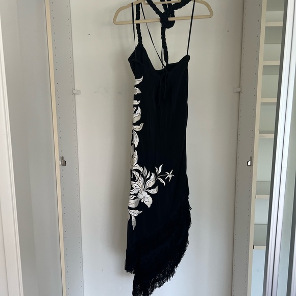 JOHANNA ORTIZ Floral Embroidery Silk Crepe Dress - Picture 6 of 8